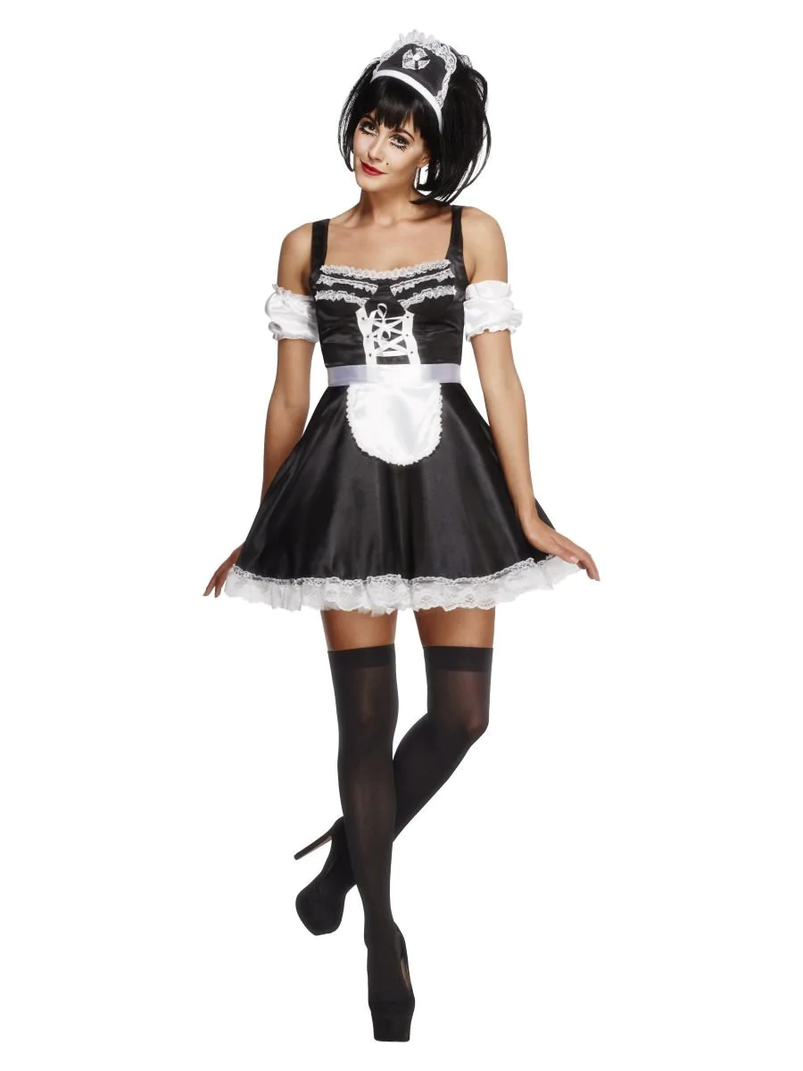 Fever Collection Flirty French Maid Ladies Fancy Dress Costume