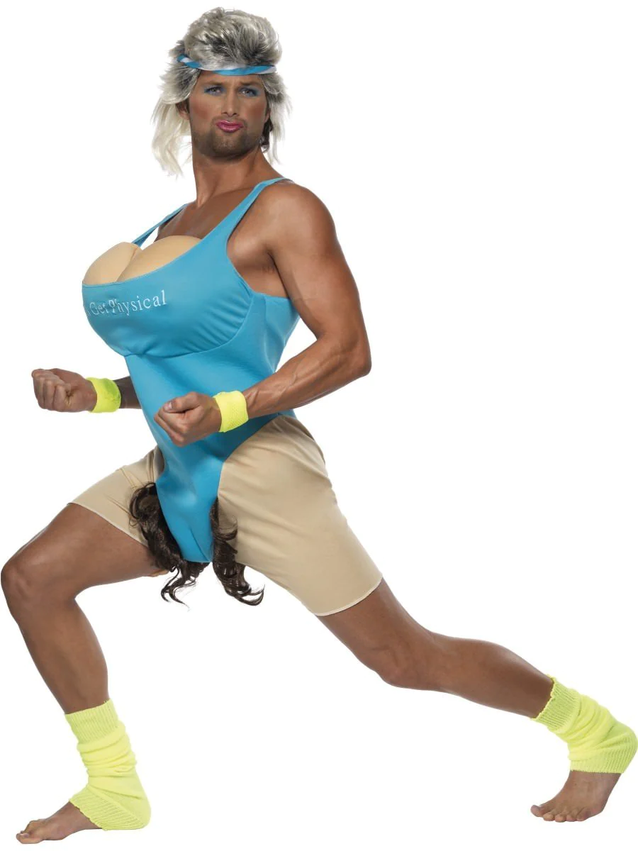 Let's get Physical Work Out Adult Fancy Dress Costume - Cheapest Fancy Dress