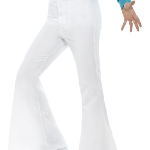 White flared hot sale dungarees