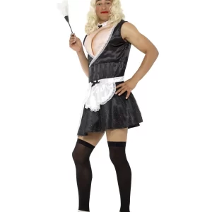 French Maid Men s Fancy Dress Costume