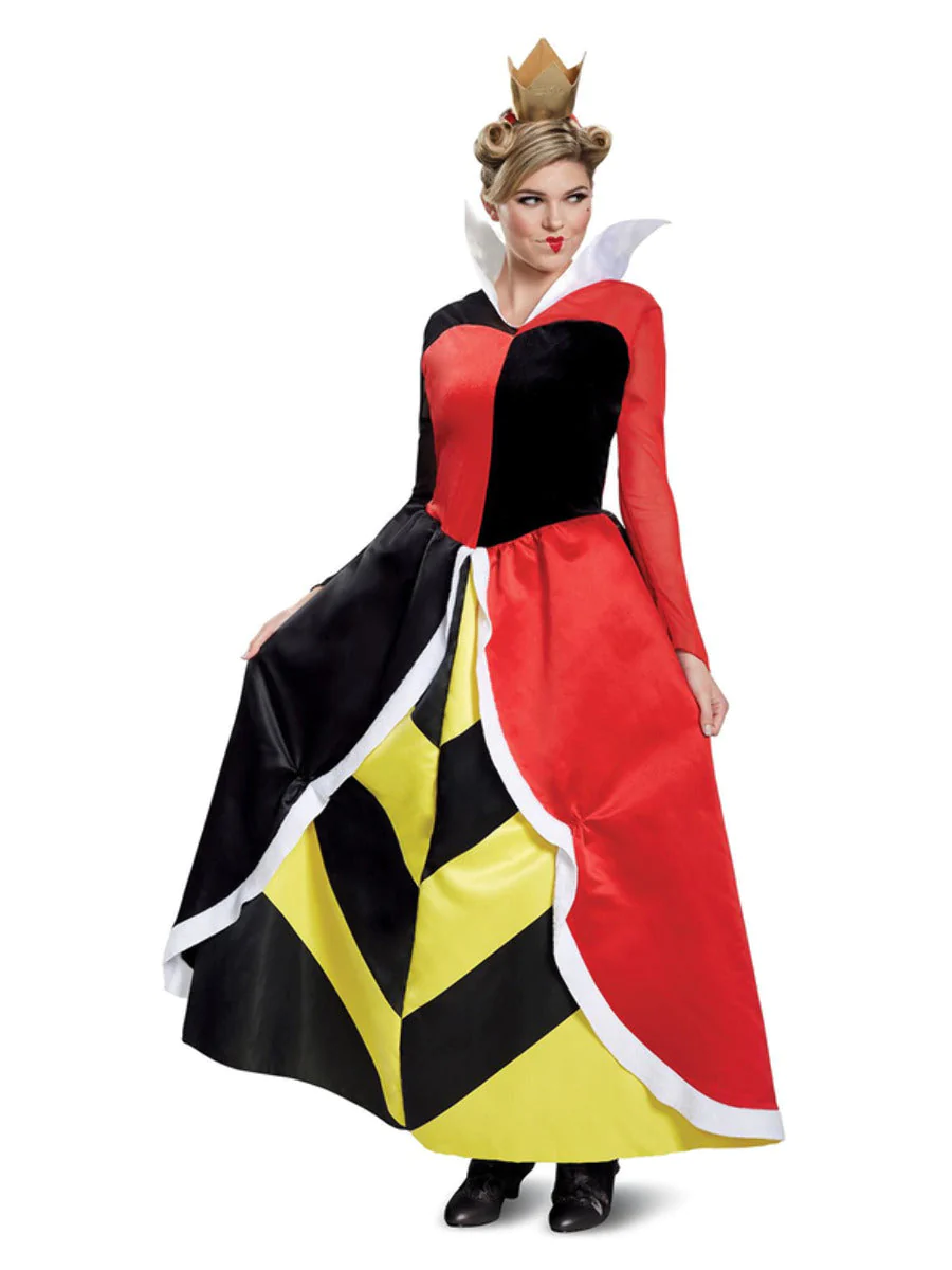 Disney Villains Red Queen Ladies Fancy Dress Costume Fancy Dress Costume