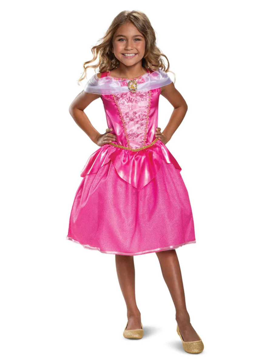 Disney's Sleeping Beauty Aurora Deluxe Children's Fancy Dress Costume ...