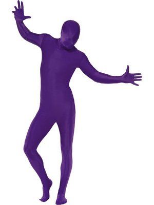 SecondSkin Full Body Spandex/Lycra Suit (XL, Purple) 