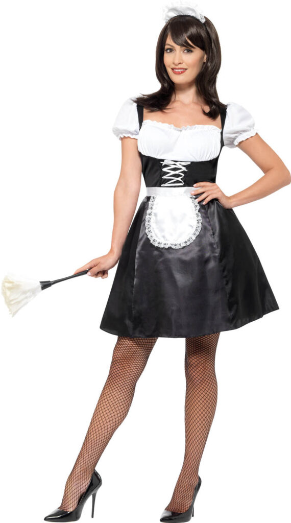 French Maid Womens Fancy Dress Costume Fancy Dress Costume 