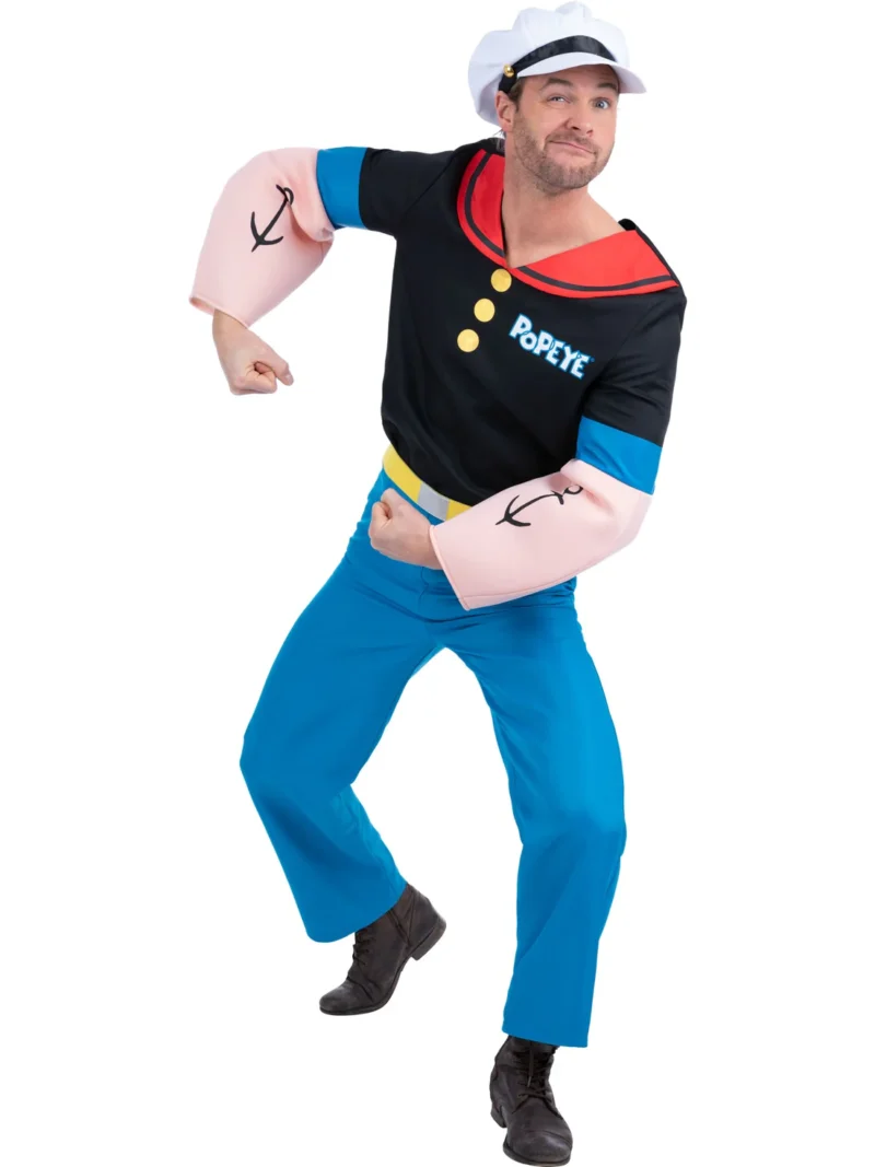 Popeye Sailor The Man Mens Fancy Dress Costume - Image 2